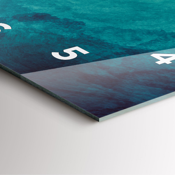 Square wall clock Abstraction depth