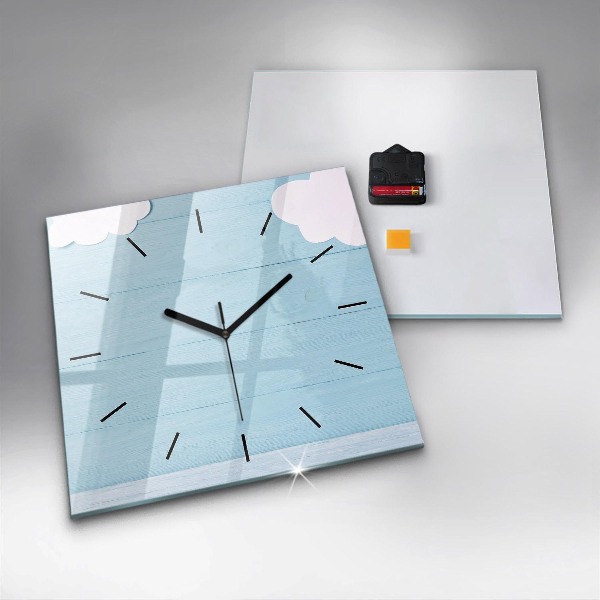 Square wall clock Children's board
