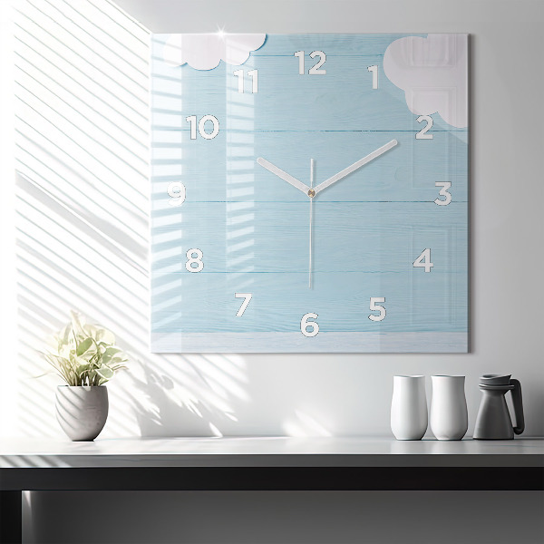 Square wall clock Children's board