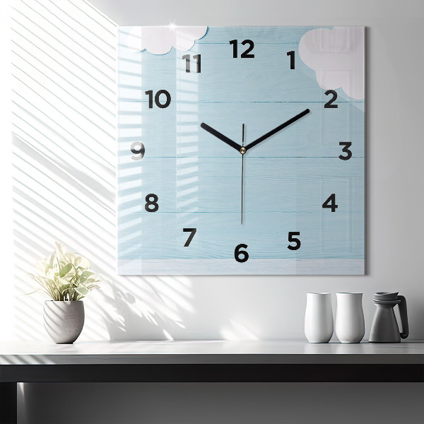 Square wall clock Children's board