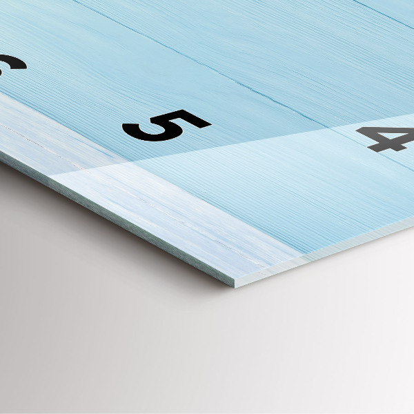 Square wall clock Children's board