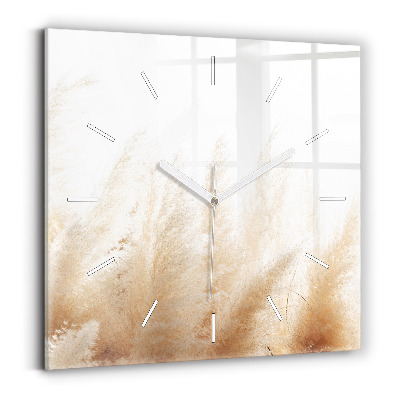 Square wall clock Ears of grain