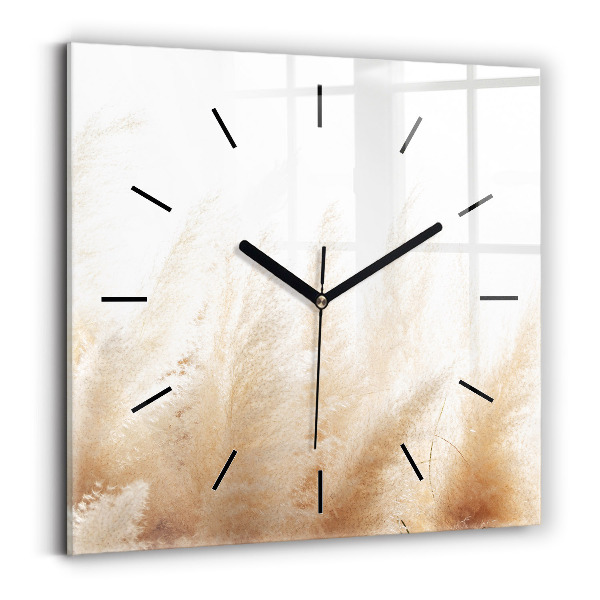 Square wall clock Ears of grain