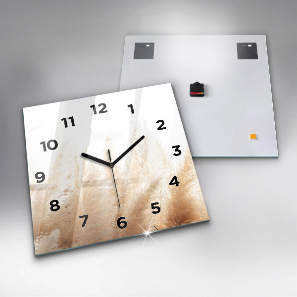 Square wall clock Ears of grain