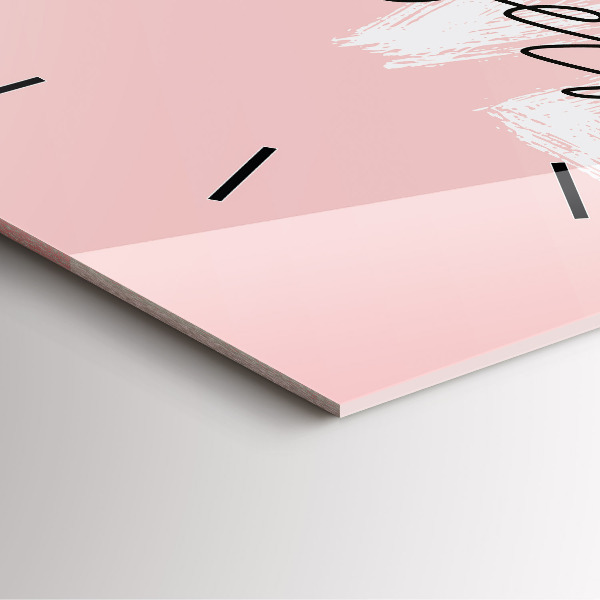 Square wall clock The inscription Love yourself