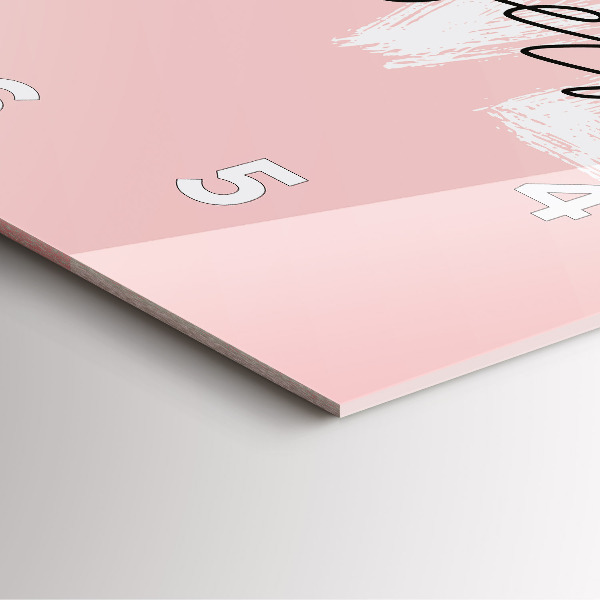 Square wall clock The inscription Love yourself