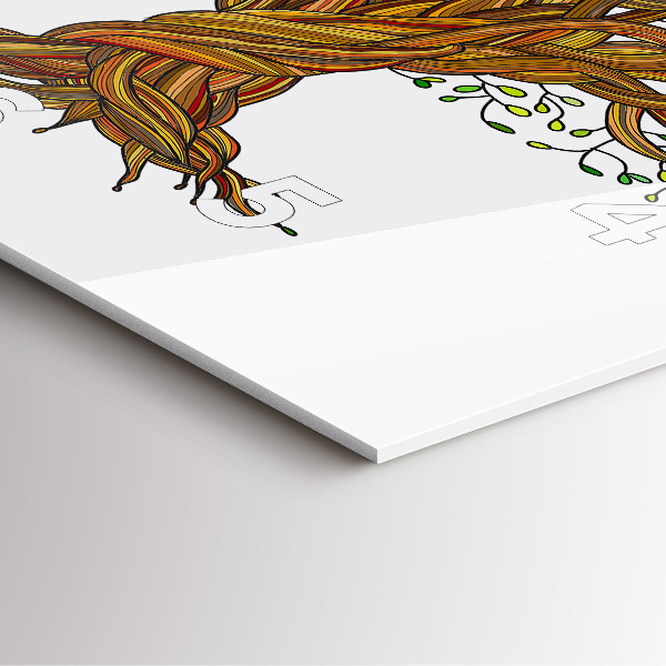 Square wall clock Tree and roots