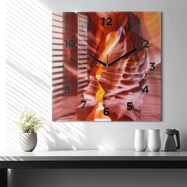 Square wall clock Sand Canyon