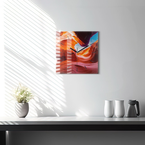 Square wall clock Canyon