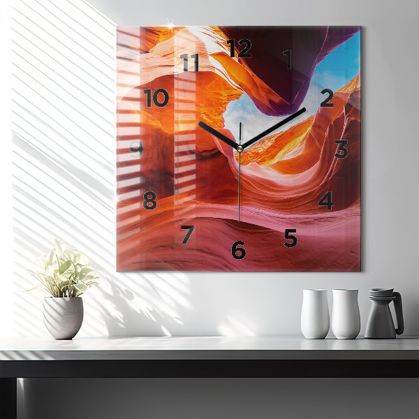Square wall clock Canyon