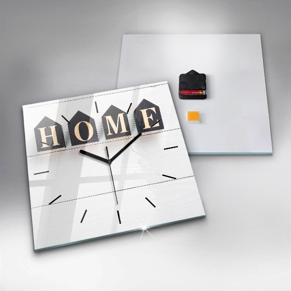 Square wall clock The inscription house