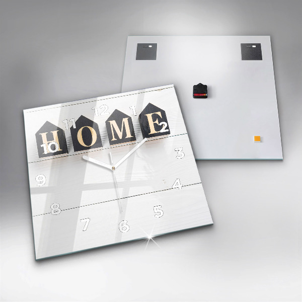 Square wall clock The inscription house