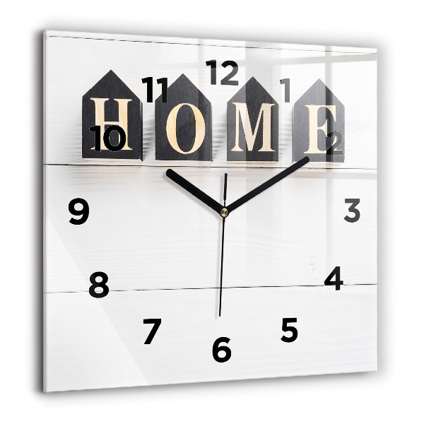 Square wall clock The inscription house