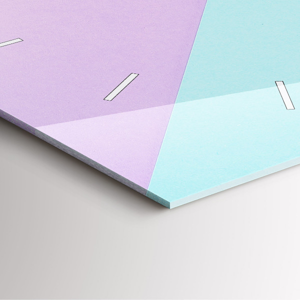 Square wall clock Pastel pattern