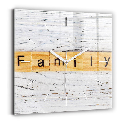 Square wall clock Family