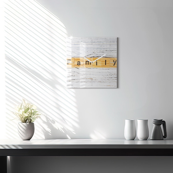 Square wall clock Family