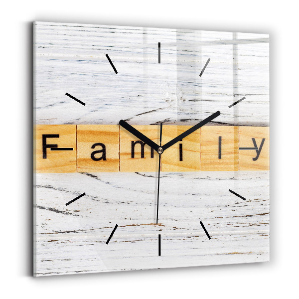 Square wall clock Family