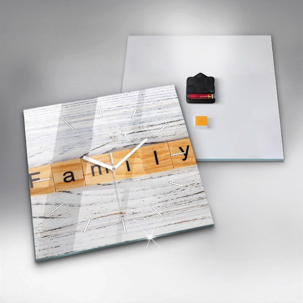 Square wall clock Family