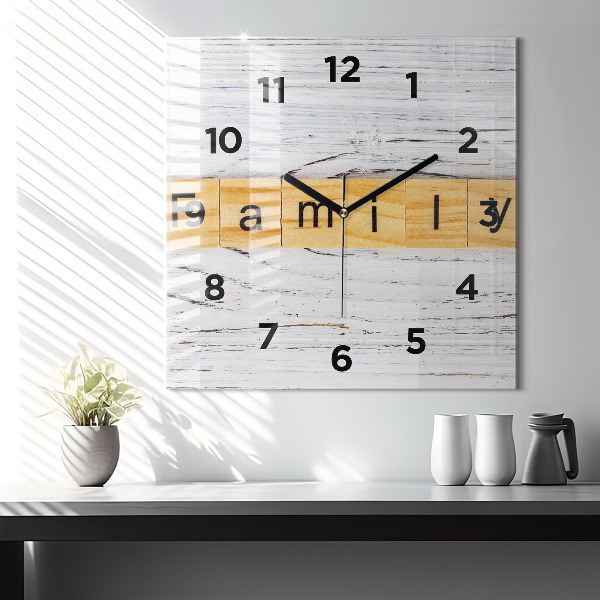 Square wall clock Family