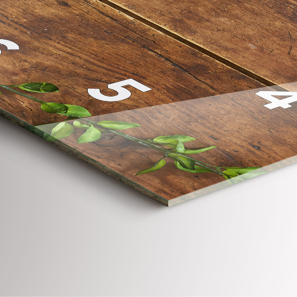 Square wall clock Rustic Wood