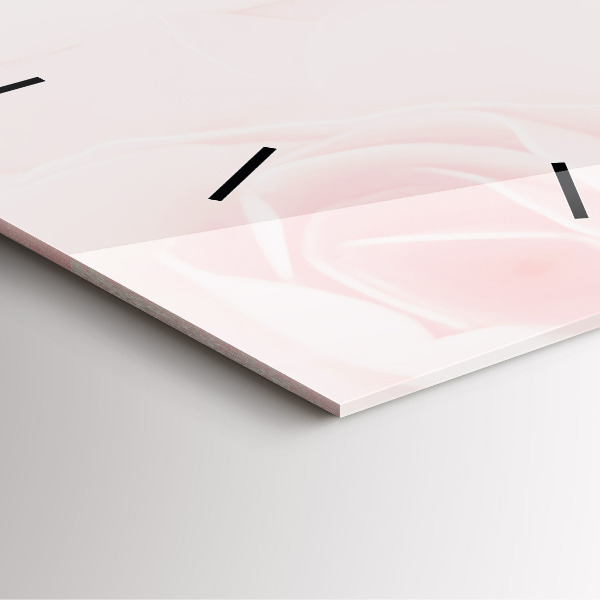 Square wall clock Blooming roses