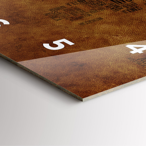 Square wall clock Map and country names