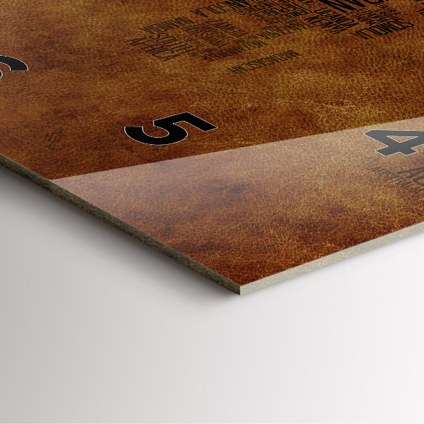 Square wall clock Map and country names