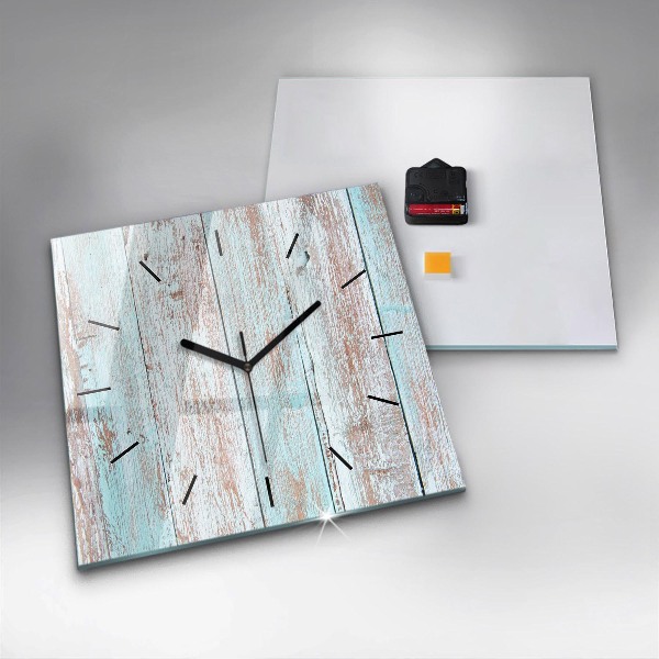 Square wall clock Pastel Wood