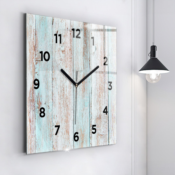 Square wall clock Pastel Wood