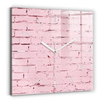 Square wall clock Brick wall