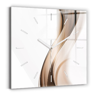 Square wall clock Abstraction line