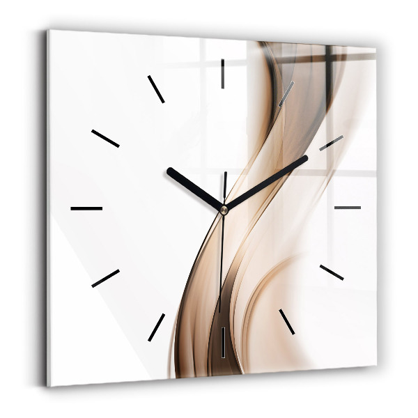 Square wall clock Abstraction line