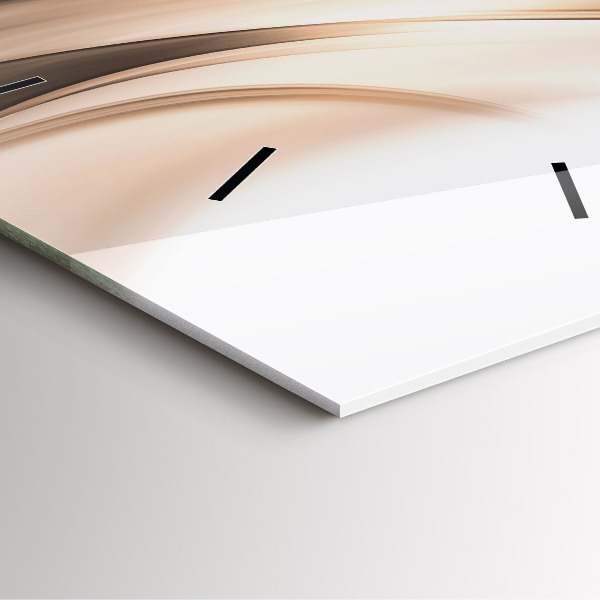 Square wall clock Abstraction line