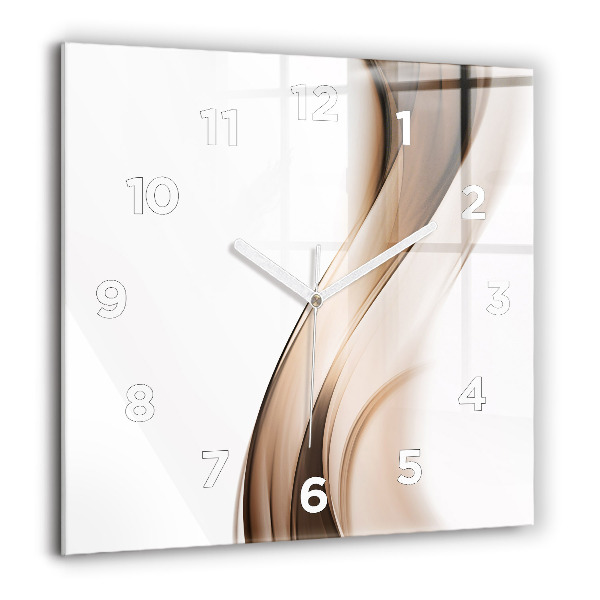 Square wall clock Abstraction line