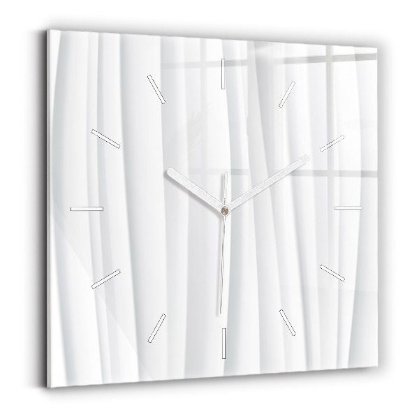 Square wall clock Waves texture