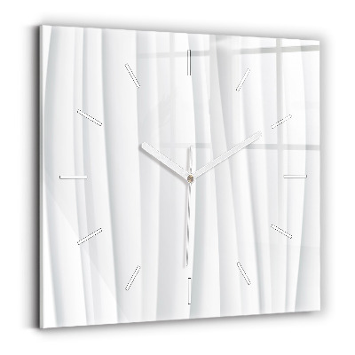 Square wall clock Waves texture
