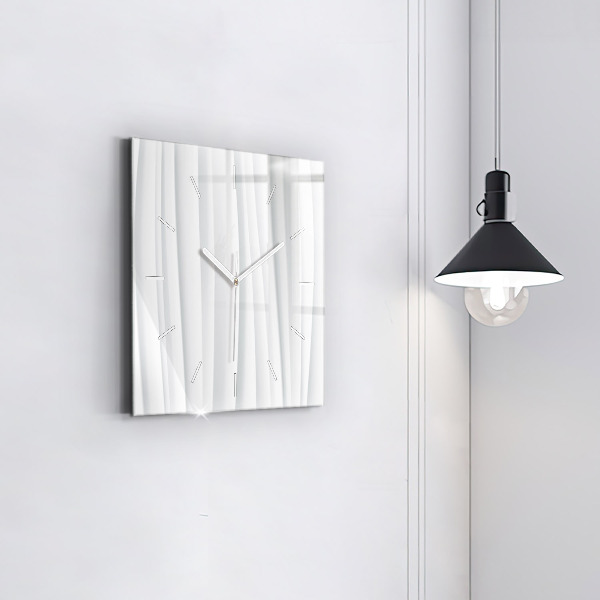 Square wall clock Waves texture