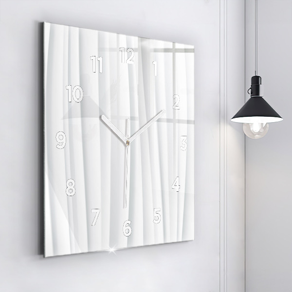 Square wall clock Waves texture