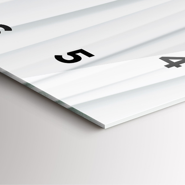 Square wall clock Waves texture