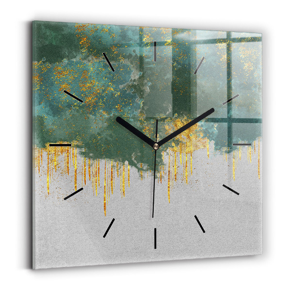 Square wall clock Decorative pattern