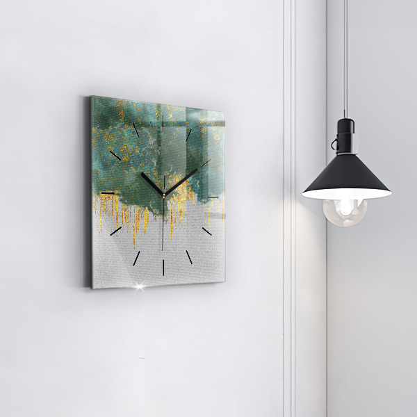 Square wall clock Decorative pattern