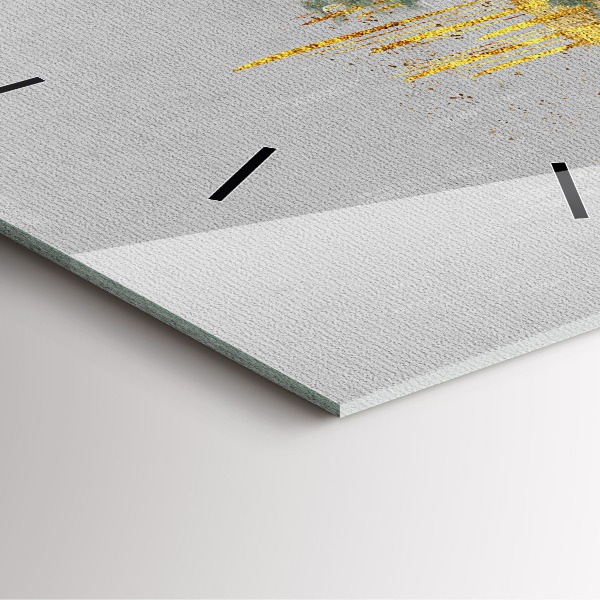 Square wall clock Decorative pattern