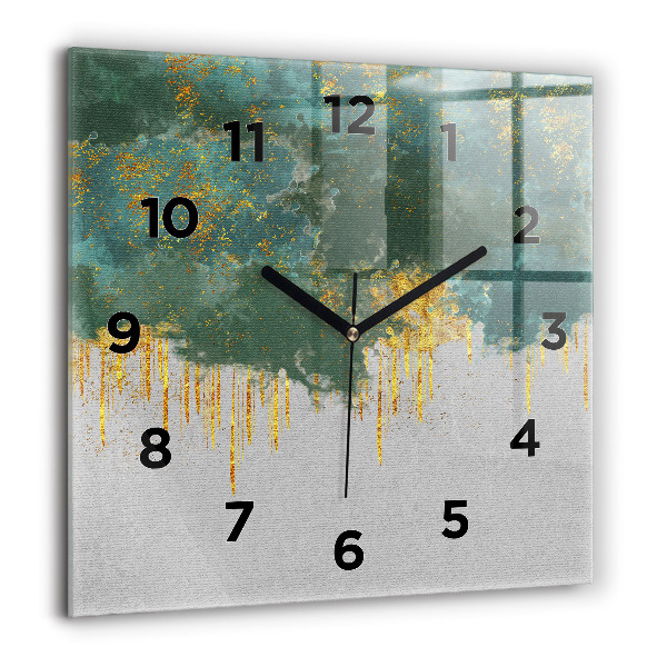 Square wall clock Decorative pattern