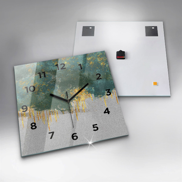 Square wall clock Decorative pattern