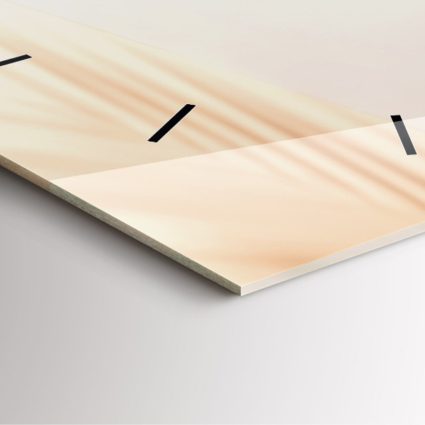 Square wall clock Creamy abstraction