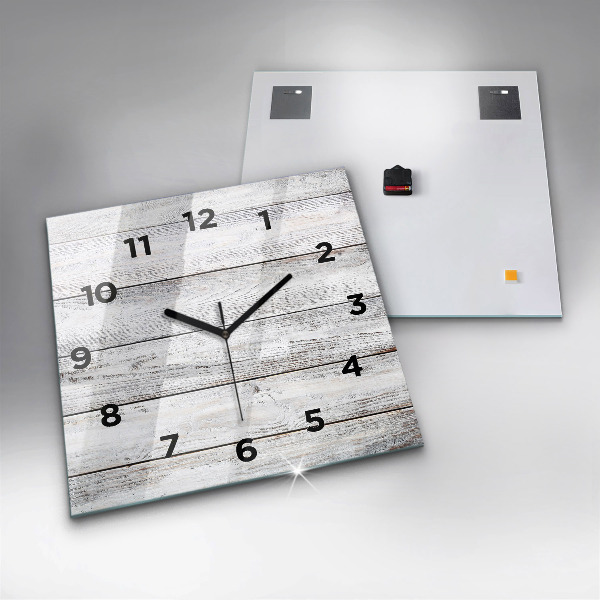 Square wall clock Painted boards