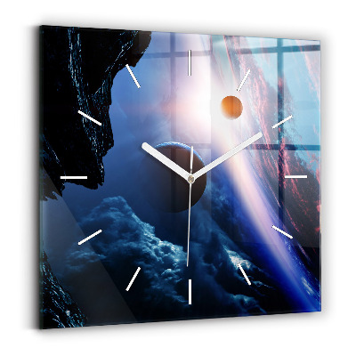 Square wall clock Great Galaxy