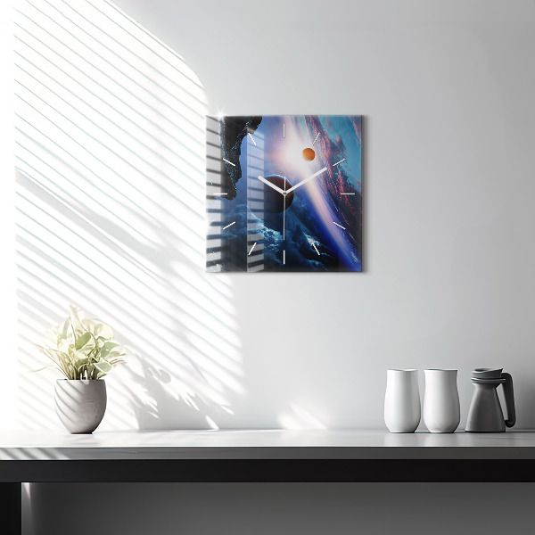 Square wall clock Great Galaxy