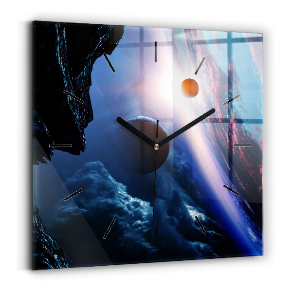 Square wall clock Great Galaxy