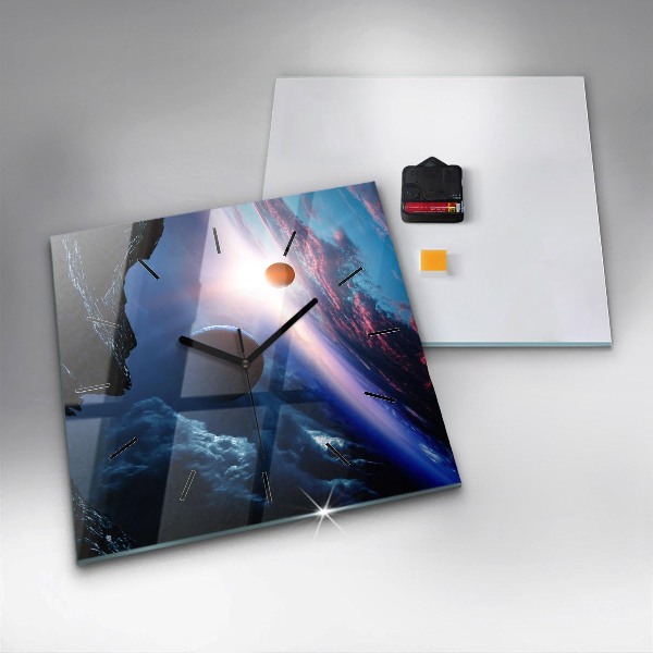 Square wall clock Great Galaxy